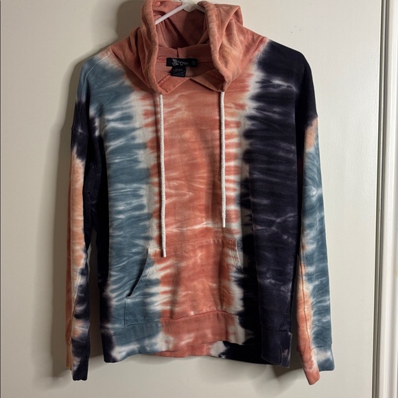 Jackets & Blazers - Tie-Dye Hoodie with Drawstrings